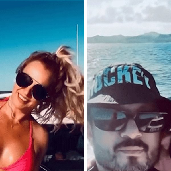 Britney Spears Kisses Sam Asghari Lookalike on a Boat