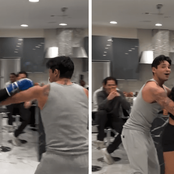 Ryan Garcia Accidentally Hits Chrisean Rock In Face During Sparring Session