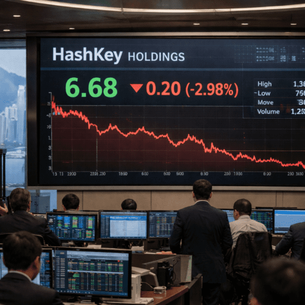 HashKey Shares Plunge 2.5% in Hong Kong IPO Debut