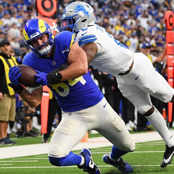 NFL scores: Matthew Stafford’s TD to Colby Parkinson sparks debate