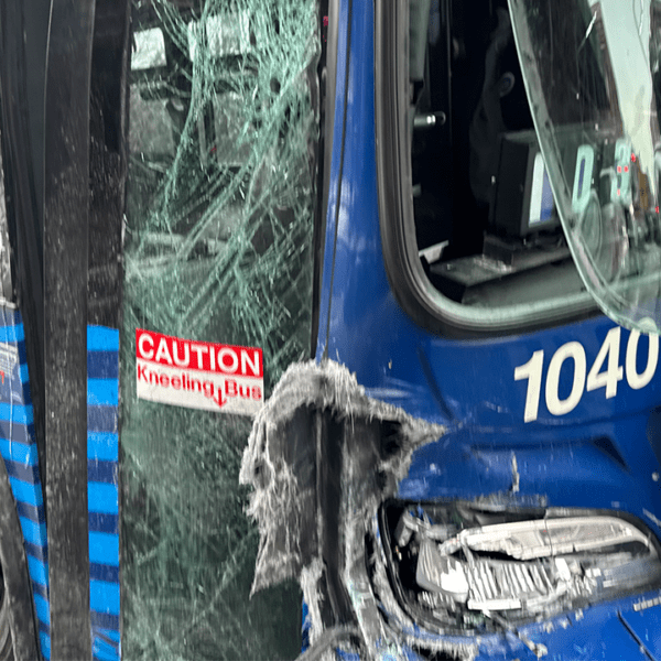 8 individuals injured after out-of-control MTA bus crashes into automobiles within the…