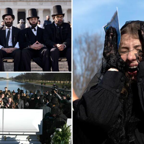 Mock funeral for penny held at Lincoln Memorial after manufacturing ends