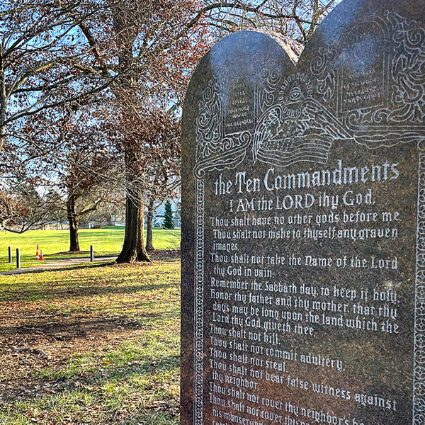 Ten Commandments monument restored to Kentucky state Capitol after many years