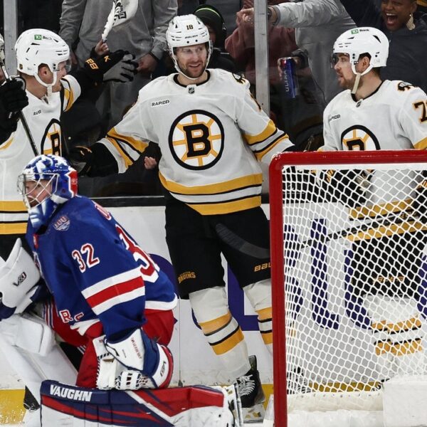 NHL roundup: Two Bruins mix for 7 objectives in 10-2 rout of…
