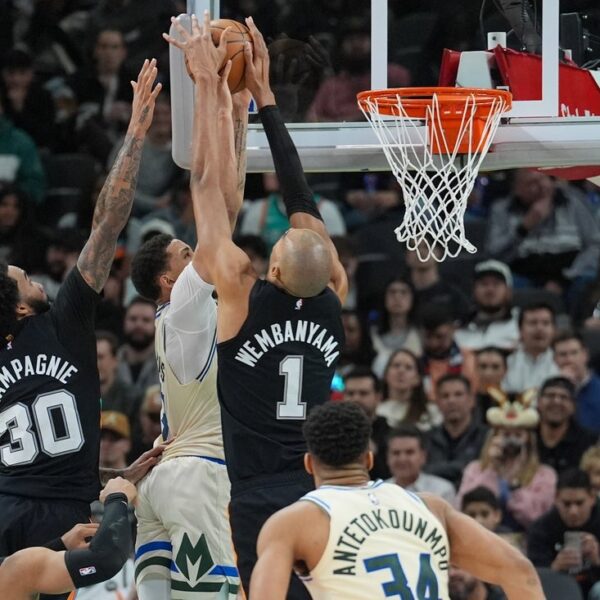Wembanyama heads balanced Spurs assault in runaway win over Bucks