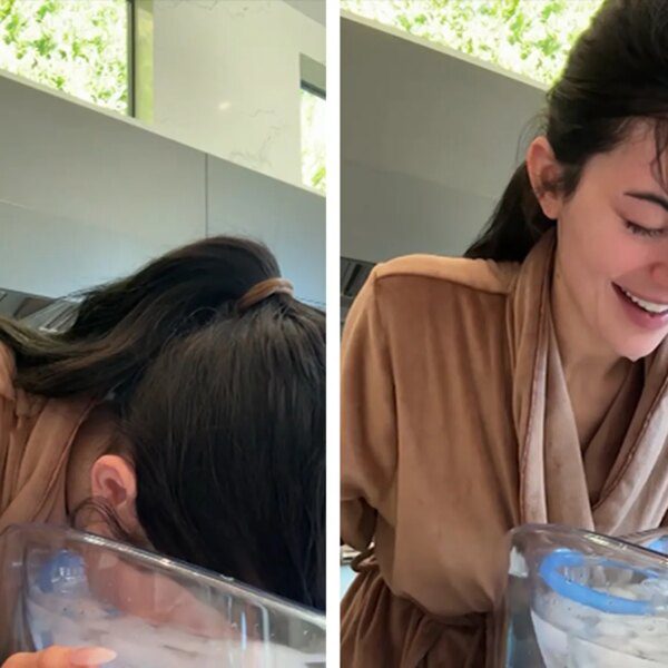 Kylie Jenner Dunks Her Face in Ice Bath in Pre-Golden Globes Glam&hellip;