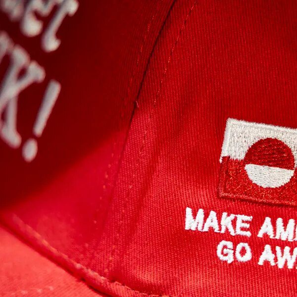 Pro-Greenland protesters mock Trump’s MAGA slogan with ‘Make America Go Away’ caps