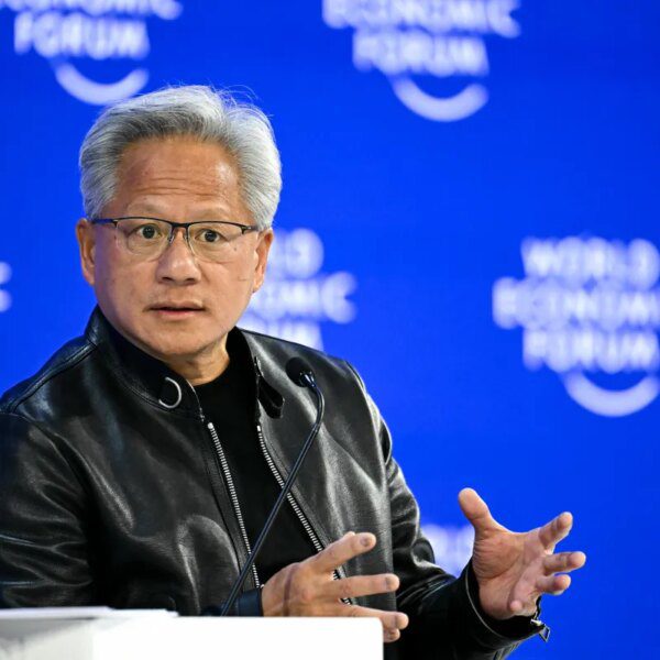 Tech CEOs boast and bicker about AI at Davos