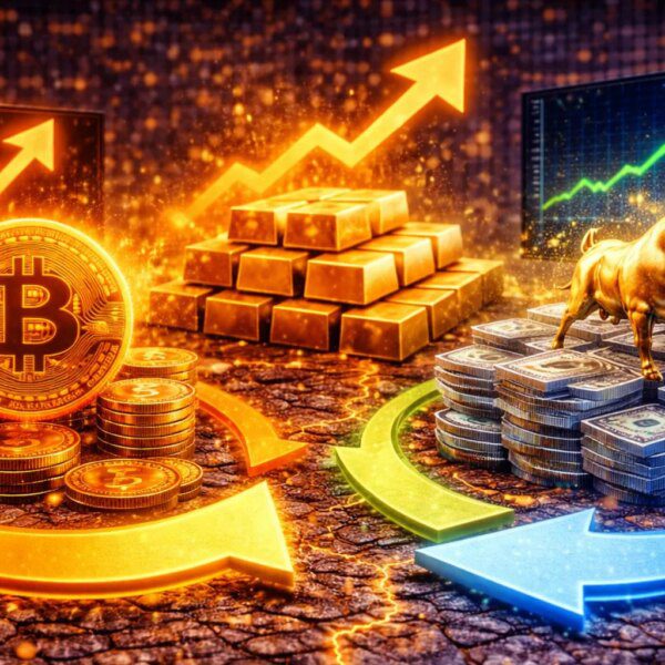 Capital Rotation Intensifies As Bitcoin Lags Gold and US Equities