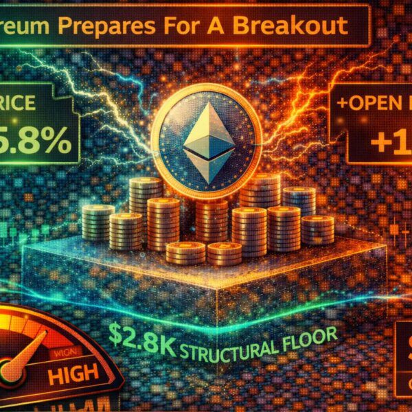 Ethereum Prepares For A Breakout: Price And Open Interest Signal Imminent Volatility