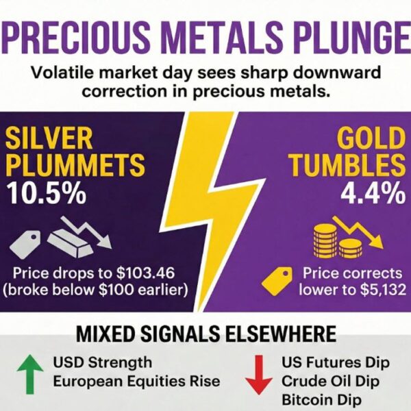 investingLive European markets wrap: Precious metals dive, Trump picks Warsh as Fed&hellip;