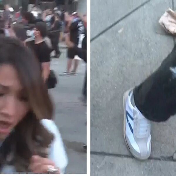 CNN Reporter Veronica Miracle Hit With Tear Gas Reporting From ICE Protest