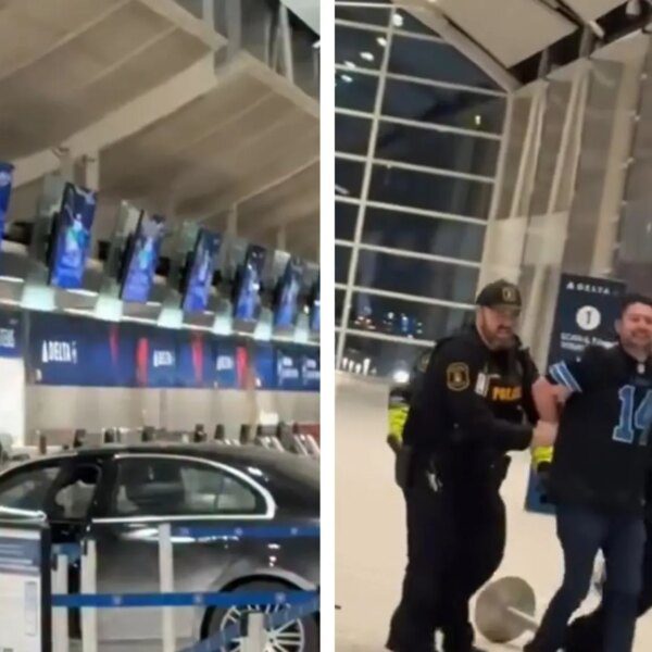 Car Crashes Into Terminal at Detroit Airport In Crazy Video