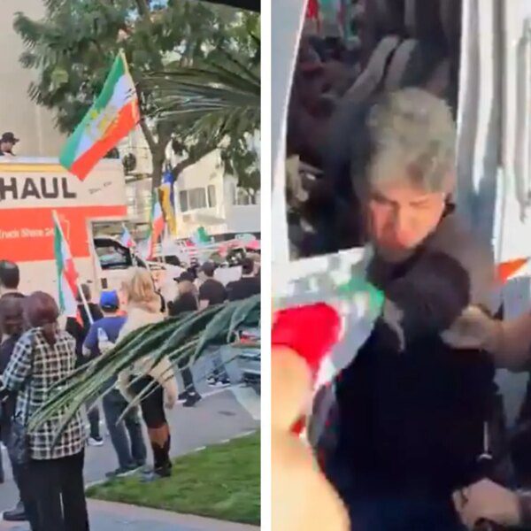 Man Drives U-Haul Truck Into Iranian Protest, On Video