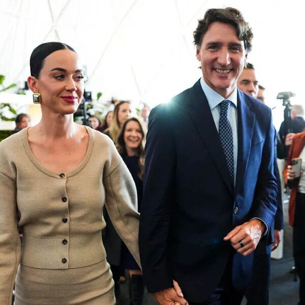 Katy Perry makes first main public look with Justin Trudeau in Davos