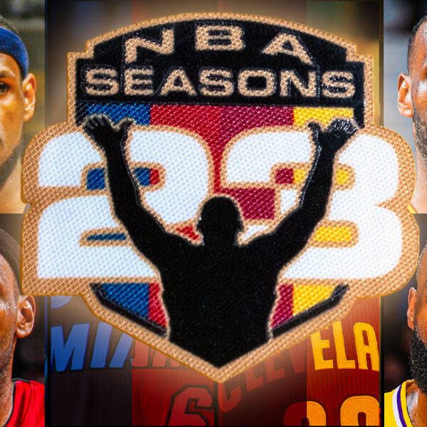 LeBron James Wearing “23” Jersey Patch To Celebrate Record-Setting NBA Season –…