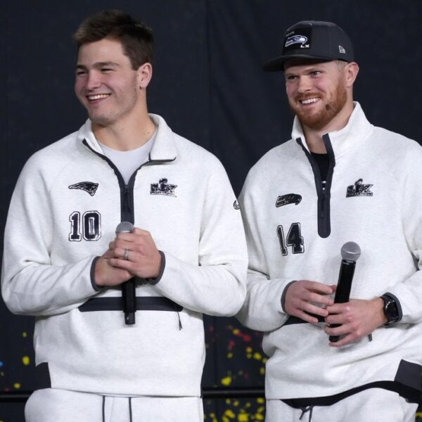 Patriots’ Drake Maye declares throwing shoulder ‘simply wonderful’