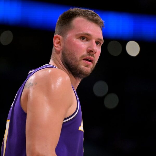 Lakers’ Luka Doncic headed for MRI on sore left hamstring
