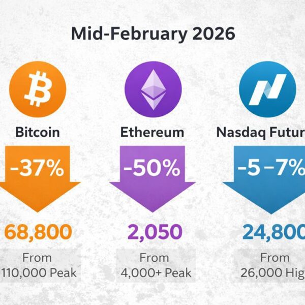 Bitcoin Holds $68.8K While Ethereum Slides Toward $2k as Nasdaq Cools in&hellip;