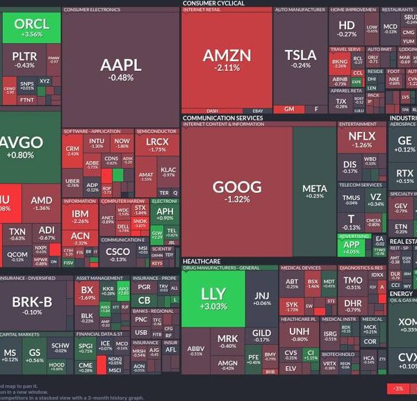 Tech sector struggles: Oracle leads good points, whereas Amazon faces uphill battle