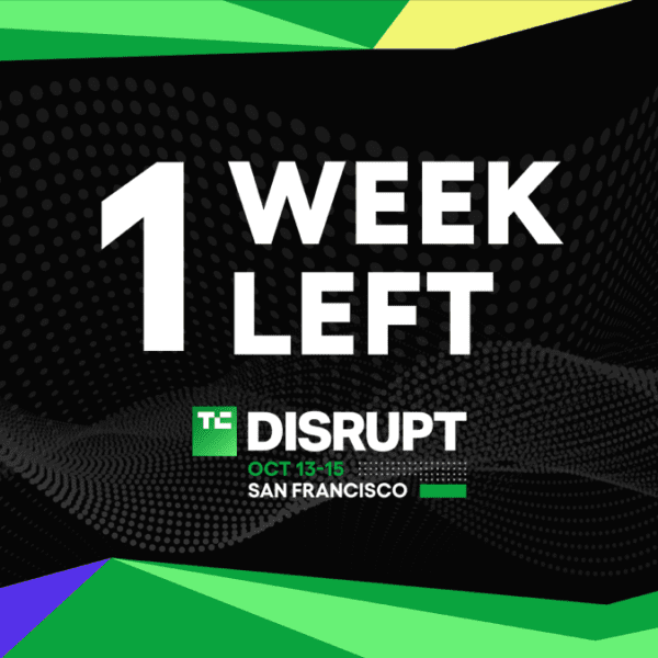 Disrupt 2026 Super Early Bird charges finish in 1 week