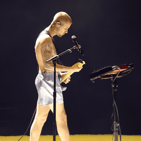 Justin Bieber Performs in Undies At Grammy Awards