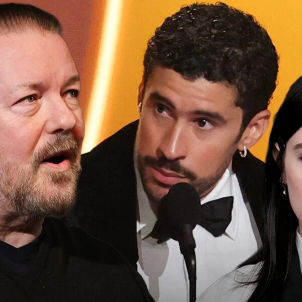Ricky Gervais Slaps Down Celebs for Making Political Speeches at Grammys