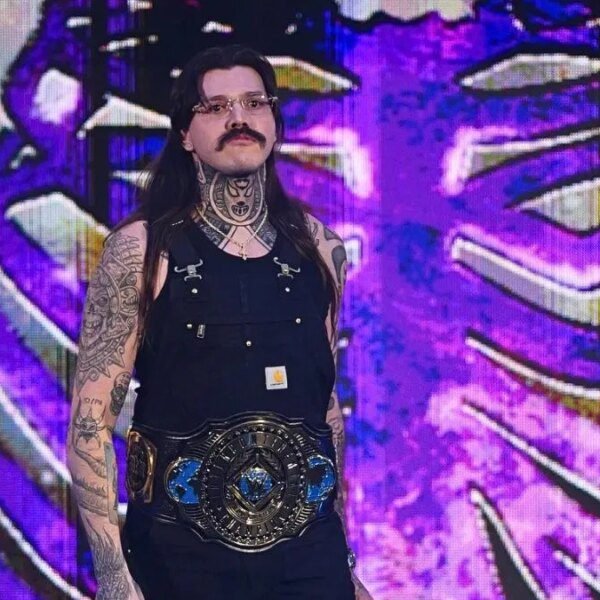 Dominik Mysterio reacts after occurring a date with feminine WWE star