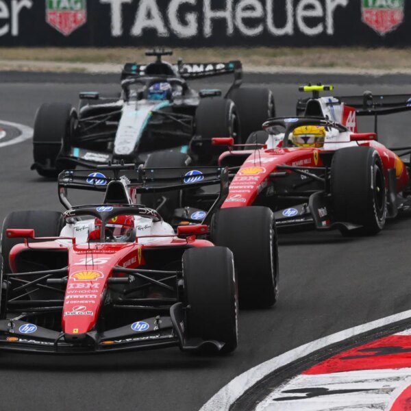 Non-televised clip exhibits George Russell complaining about how onerous Charles Leclerc was…