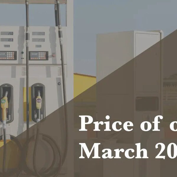 Current worth of oil as of March 20, 2026