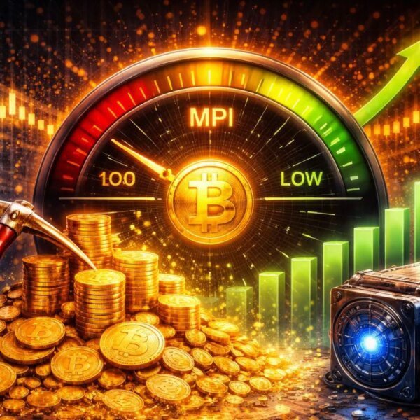 Bitcoin Miner Selling Hits Historic Lows As MPI Signals Structural Shift