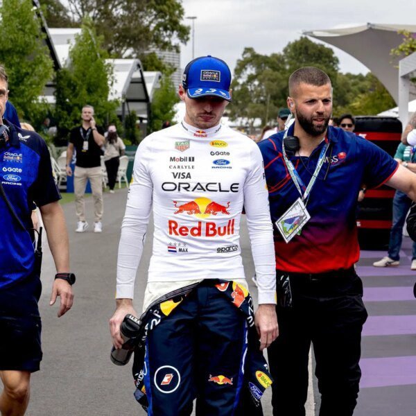 Max Verstappen reacts to his P6 end within the F1 Australian GP&hellip;