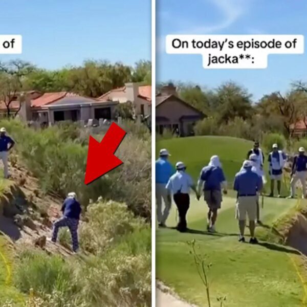 John Daly Takes Hilarious Tumble On Golf Course After Shot, Caught On…
