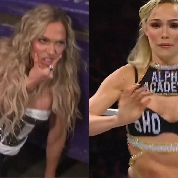 Austin Theory Caught Speaking To Crying Maxxine Dupri Backstage On WWE RAW