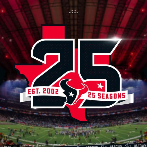 Houston Texans To Celebrate twenty fifth Season In 2026 With Commemorative Logo…