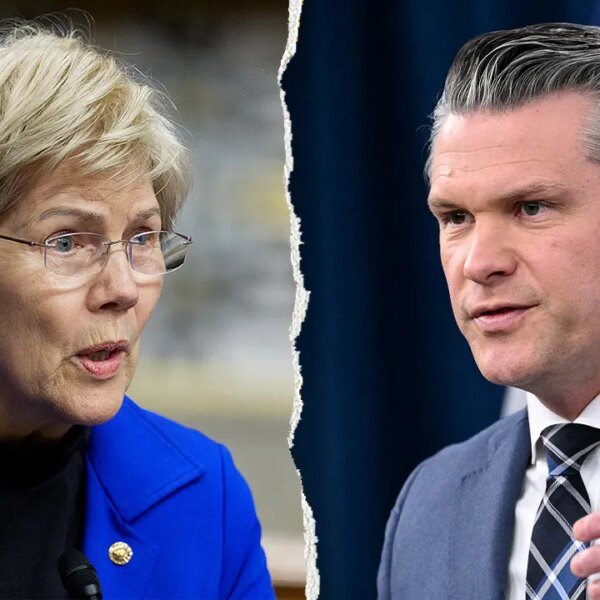 Warren downplays Nazi-linked image after scrutinizing Hegseth’s Christian tattoos