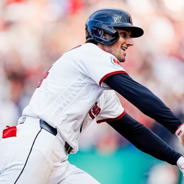 Chase DeLauter embraces sizzling begin as Guardians host Cubs