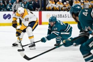 Tyson Jost facilitates Predators’ key win over Sharks