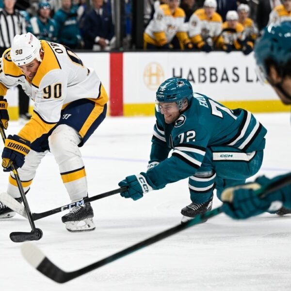 Tyson Jost facilitates Predators’ key win over Sharks