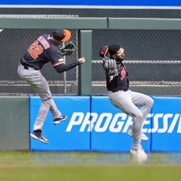 Tigers CF Parker Meadows hospitalized after collision