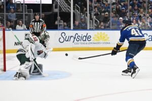 Six completely different Blues rating in comeback victory over Wild