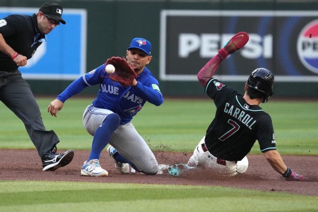 Corbin Carroll slam extends D-backs’ win streak, Jays’ skid
