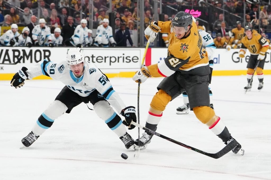 Logan Cooley lifts Mammoth previous Knights for Utah’s 1st playoff win