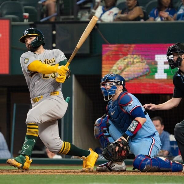 Carlos Cortes’ two-run triple lifts Athletics over Rangers