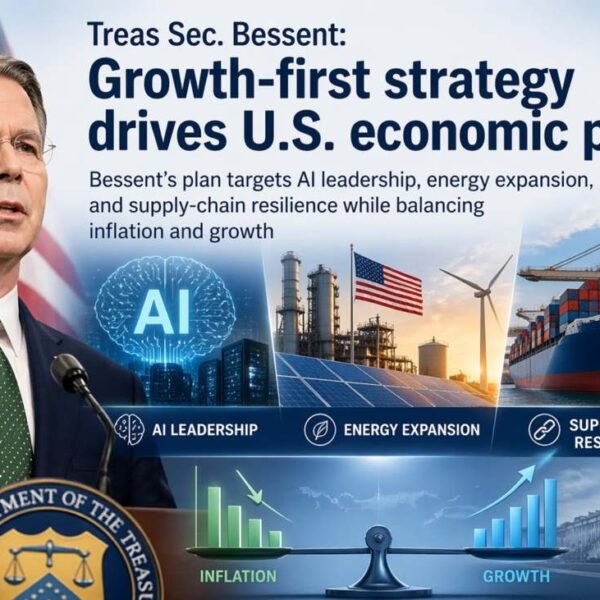Treas Sec. Bessent: Growth-first technique drives U.S. financial push