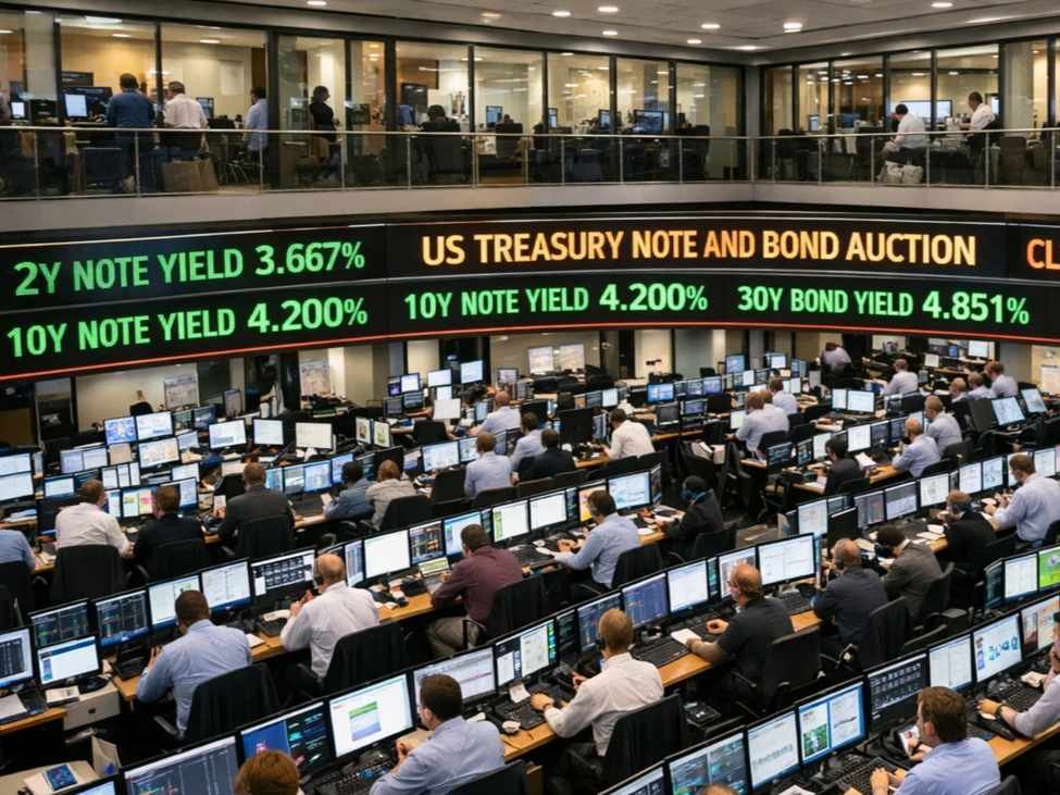 The US treasury auctions off $58 billion of three yr notes at a excessive yield of three.897%