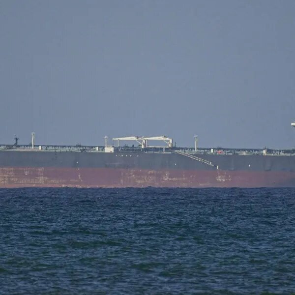 Three oil supertankers sail via the Strait of Hormuz
