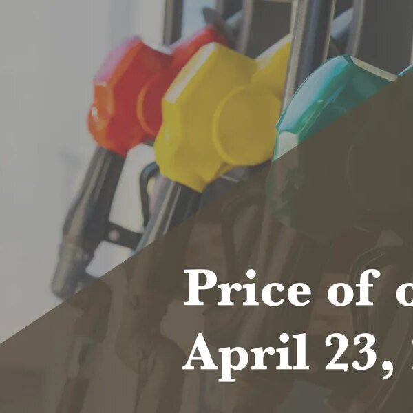 Current worth of oil as of April 23, 2026