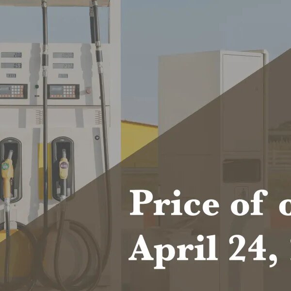 Current worth of oil as of April 25, 2026