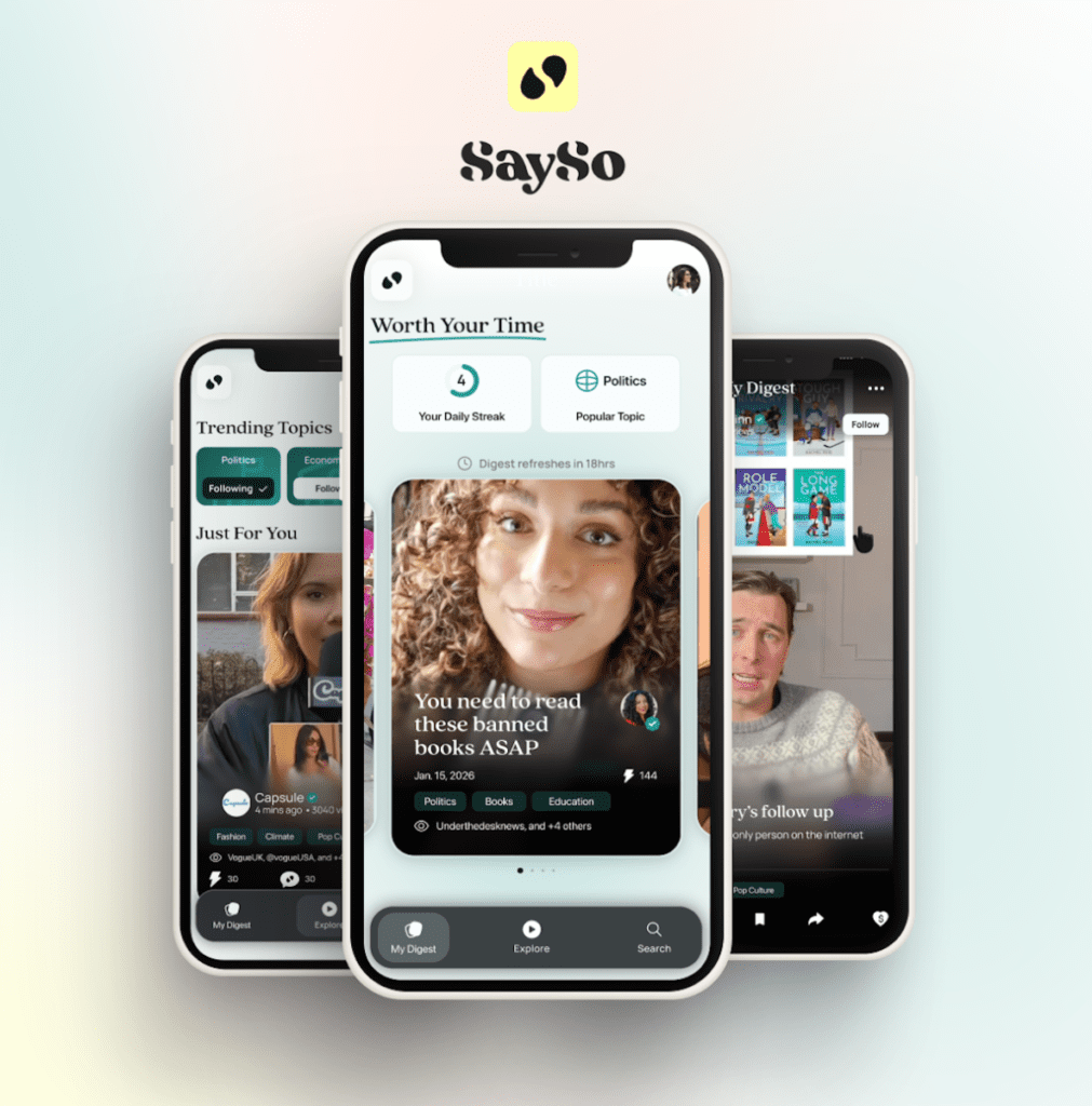 SaySo is a brand new short-form video app that goals to revive customers’ belief in information